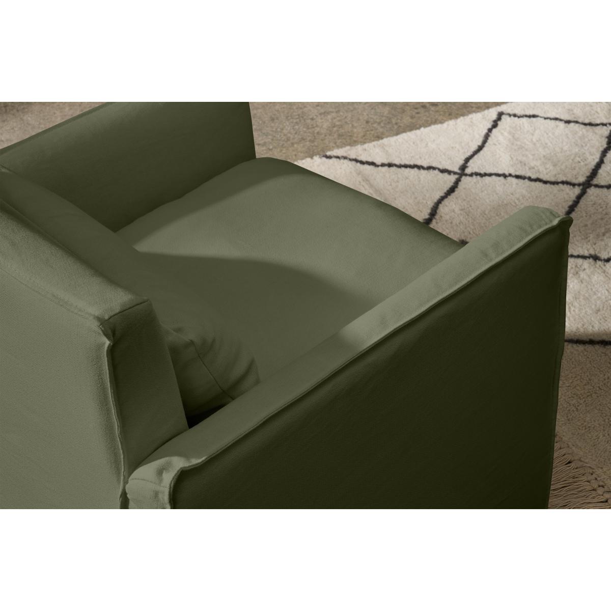 Kasiani Carver Dining Chair, Olive Cotton & Linen Mix – image 5