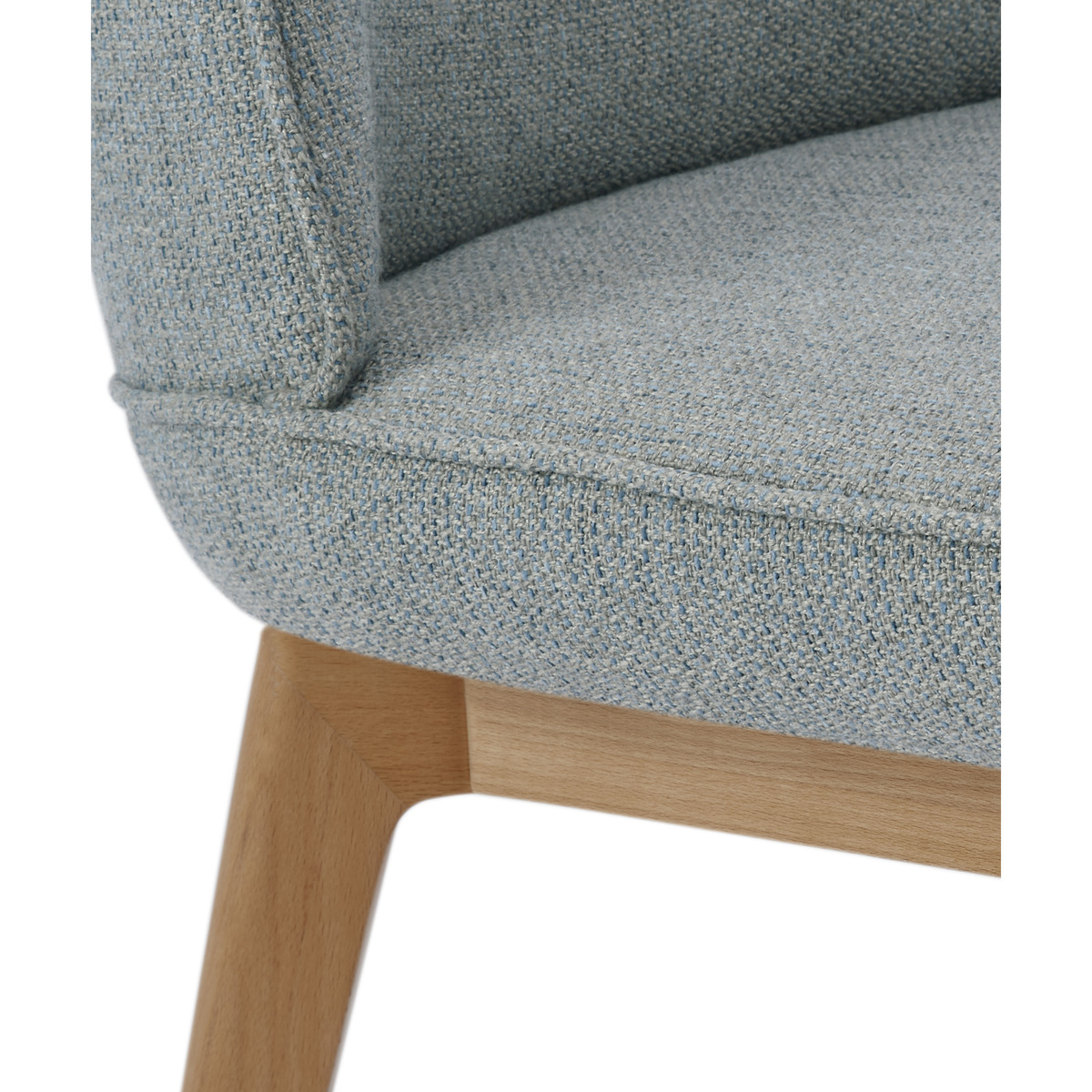Erdee Set of 2 Dining Chairs, Grey Blue Weave – image 5