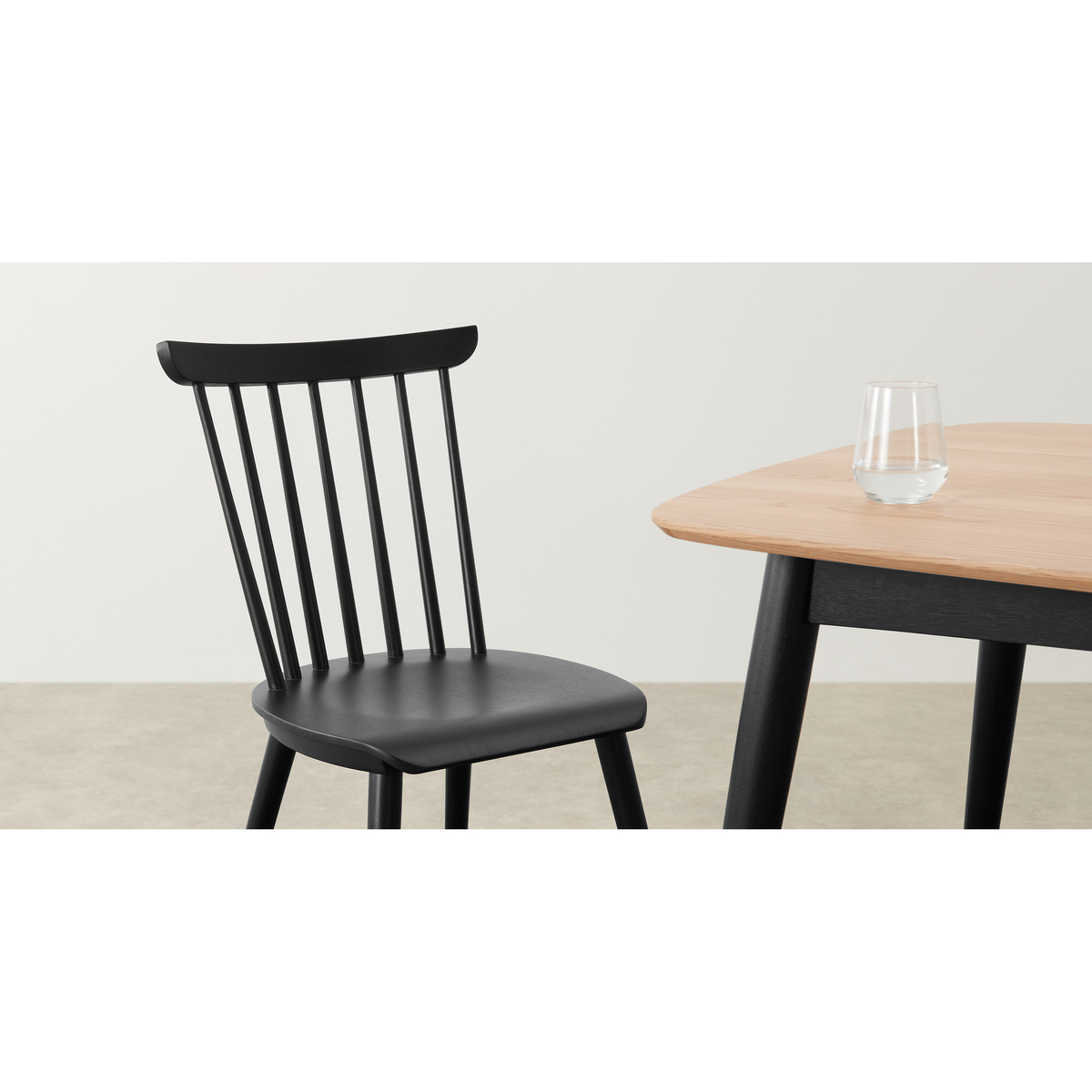 Deauville Set of 2 Dining Chairs, Charcoal Black – image 6