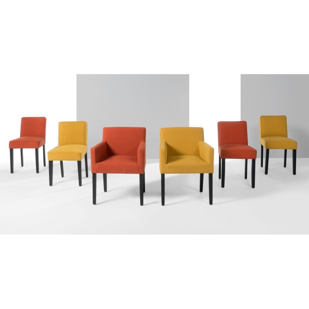 Wilton - Set of 2Wilton Dining Chairs,Yolk Yellow and Birch Black – image 3