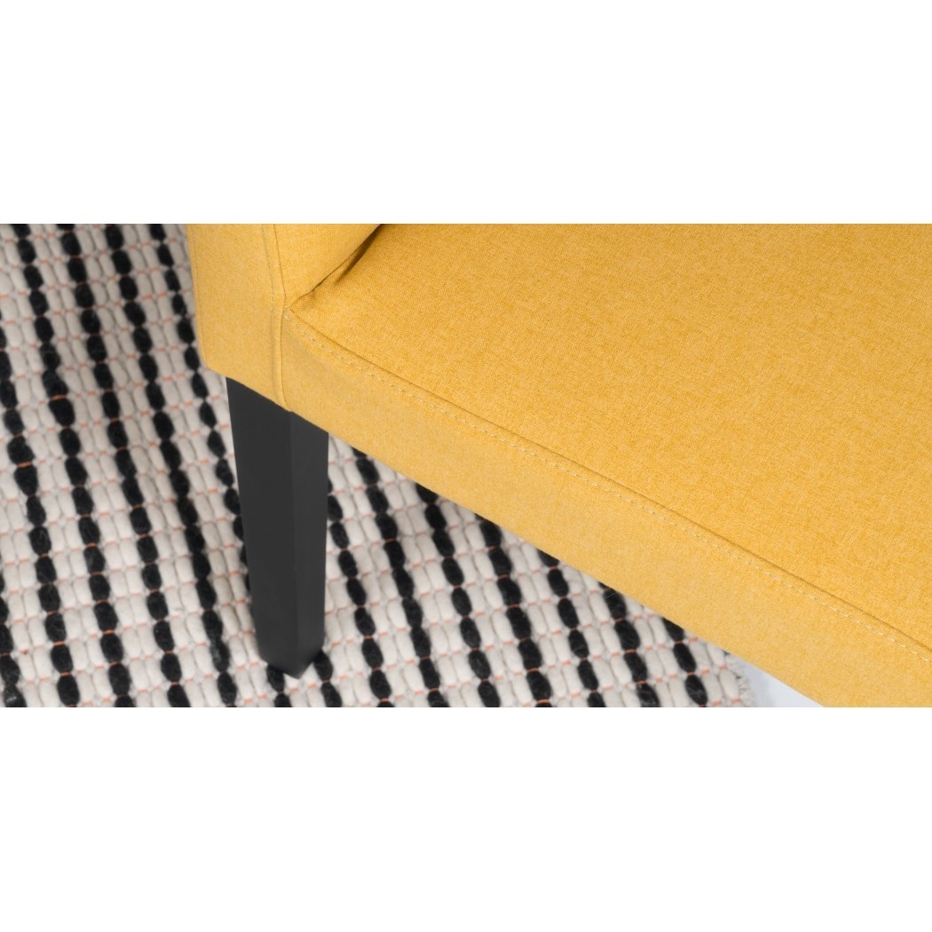 Wilton - Set of 2Wilton Dining Chairs,Yolk Yellow and Birch Black – image 4