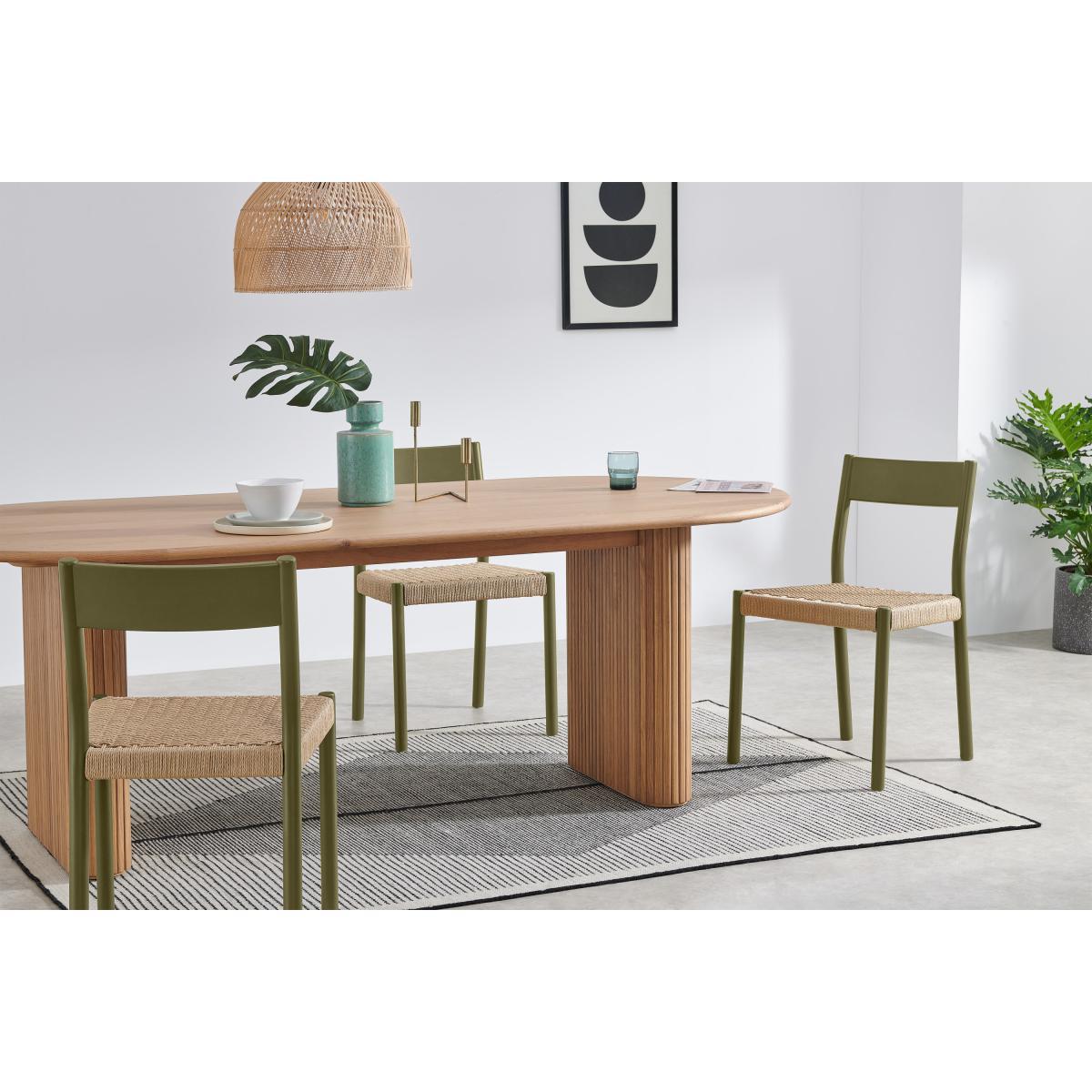 Rhye Set of 2 Dining Chairs, Khaki Green – image 3