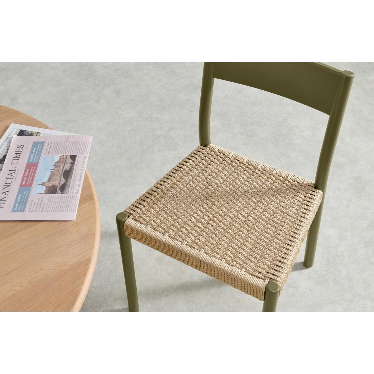 Rhye Set of 2 Dining Chairs, Khaki Green – image 4