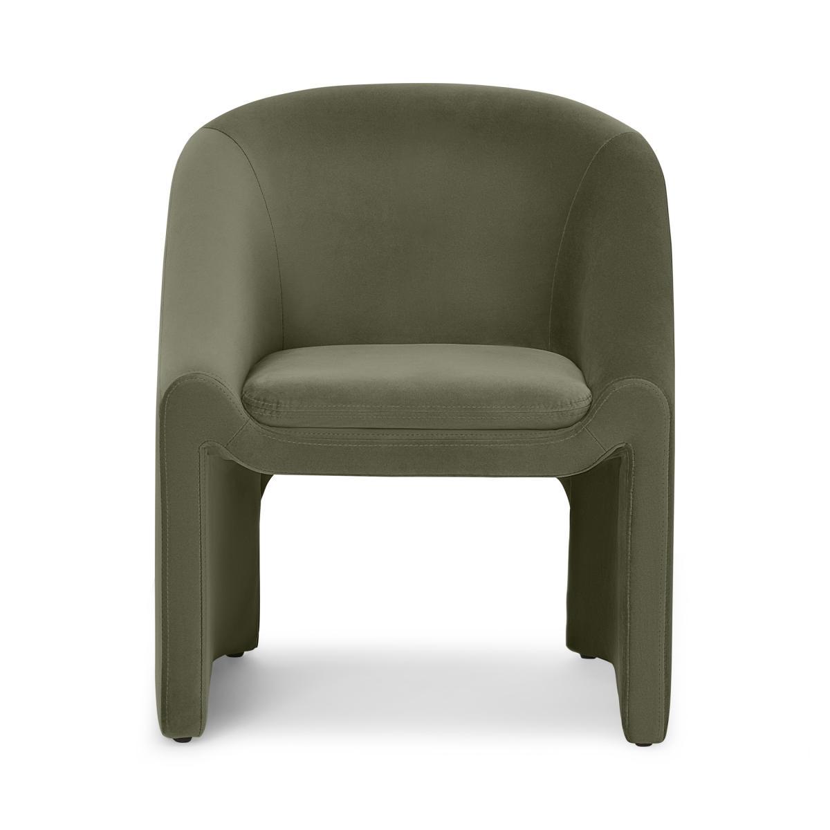 Shona Dining Chair, Pistachio Green Velvet – image 2