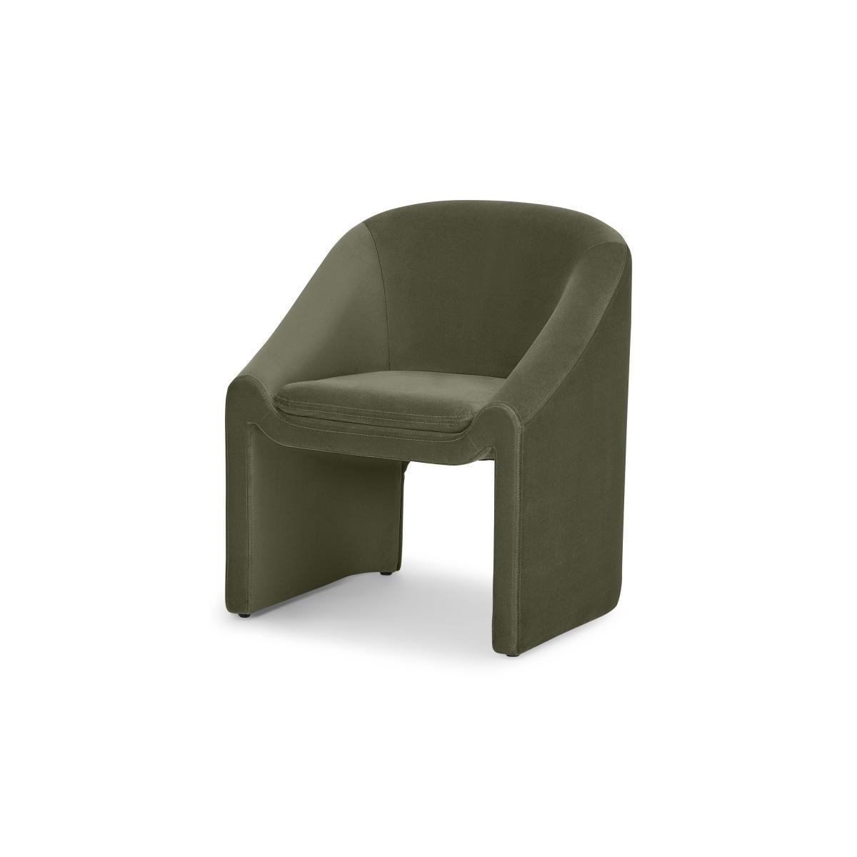 Shona Dining Chair, Pistachio Green Velvet – image 3