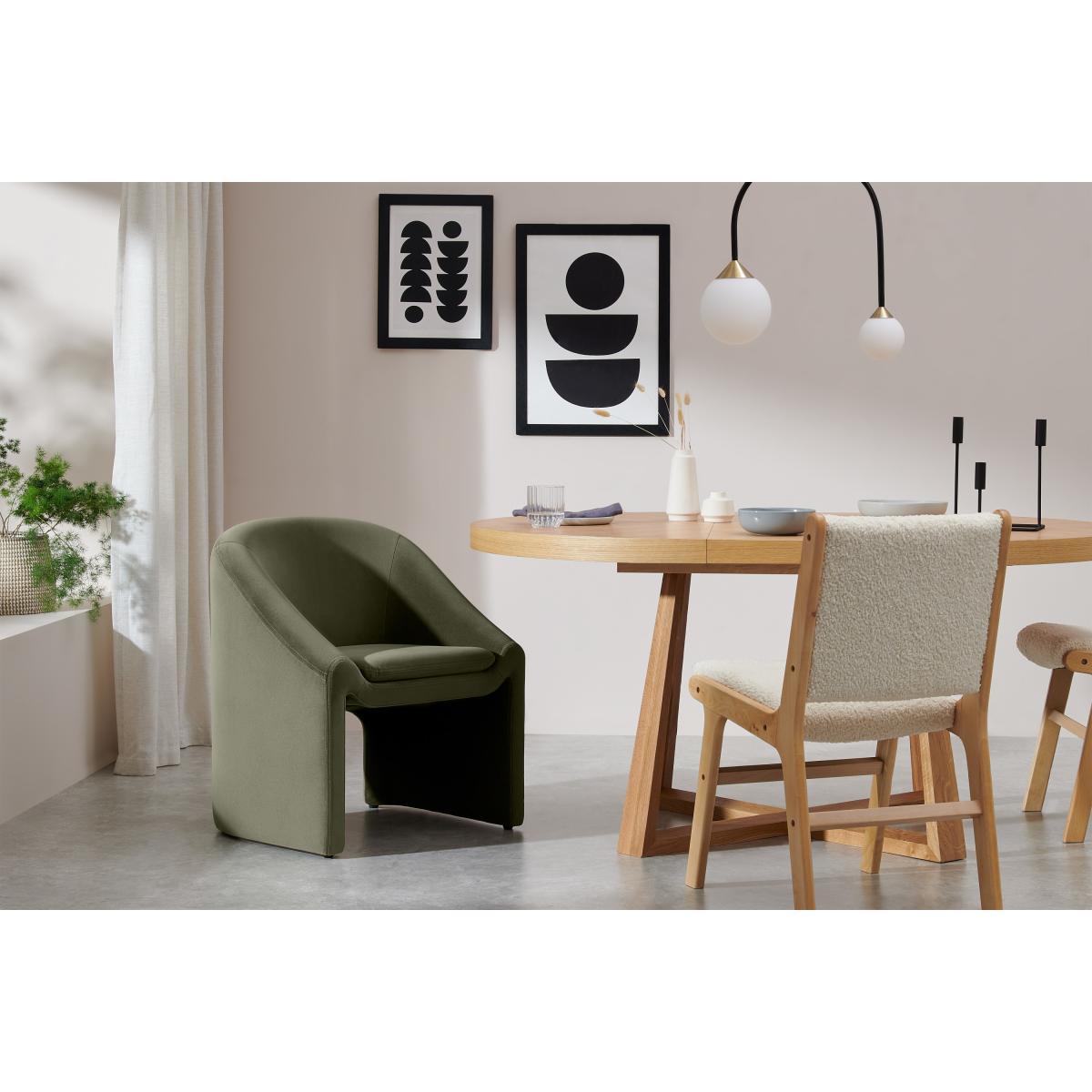 Shona Dining Chair, Pistachio Green Velvet – image 4