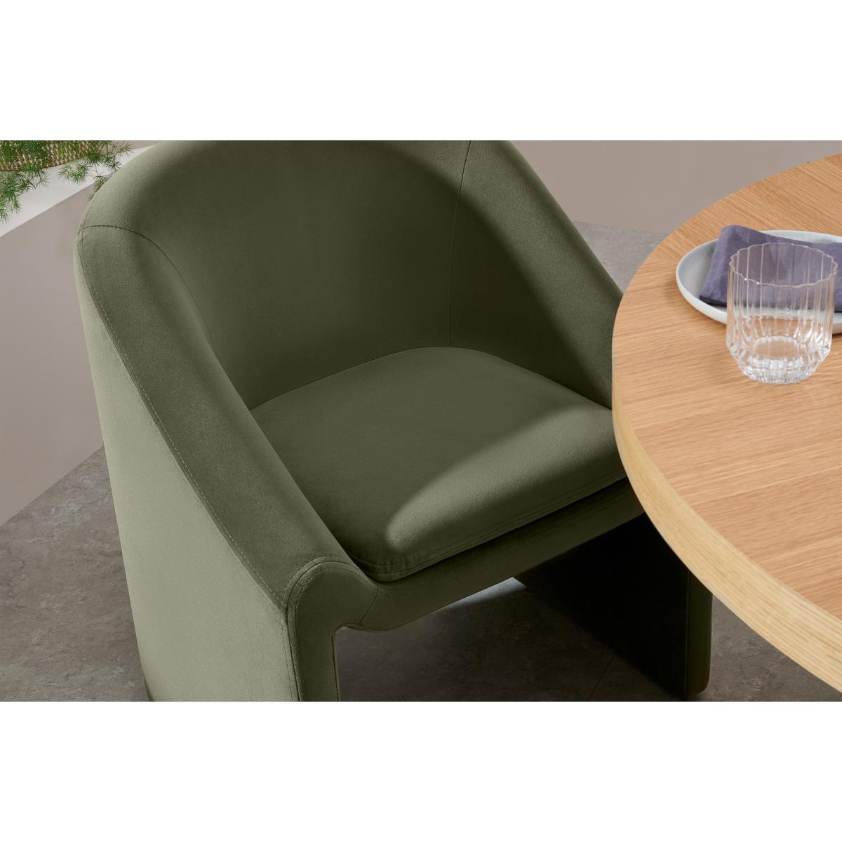 Shona Dining Chair, Pistachio Green Velvet – image 5