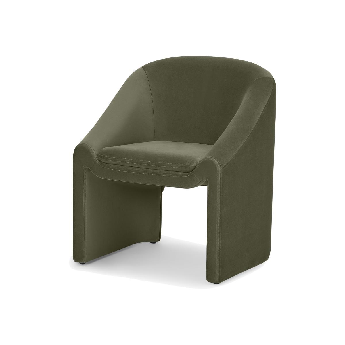 Shona Dining Chair, Pistachio Green Velvet – image 1