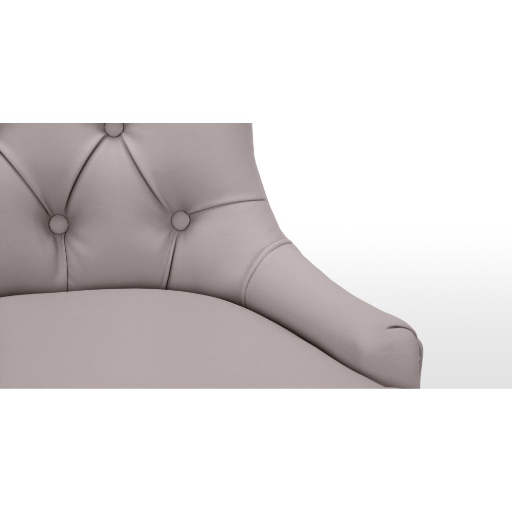 Flynn - Flynn Scoop Back Chair, Pewter Grey PU – image 4