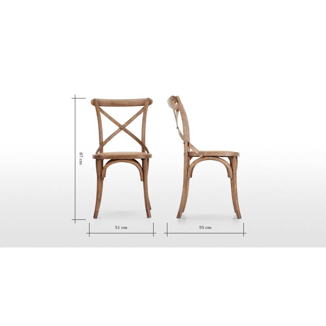 Rochelle - Set of 2 Rochelle Dining Chairs, Oak – image 8