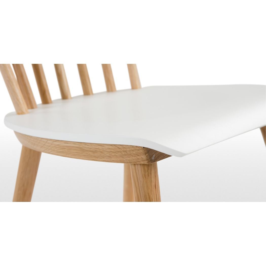 Deauville - Set of 2 Deauville Dining Chairs, Oak and White – image 4