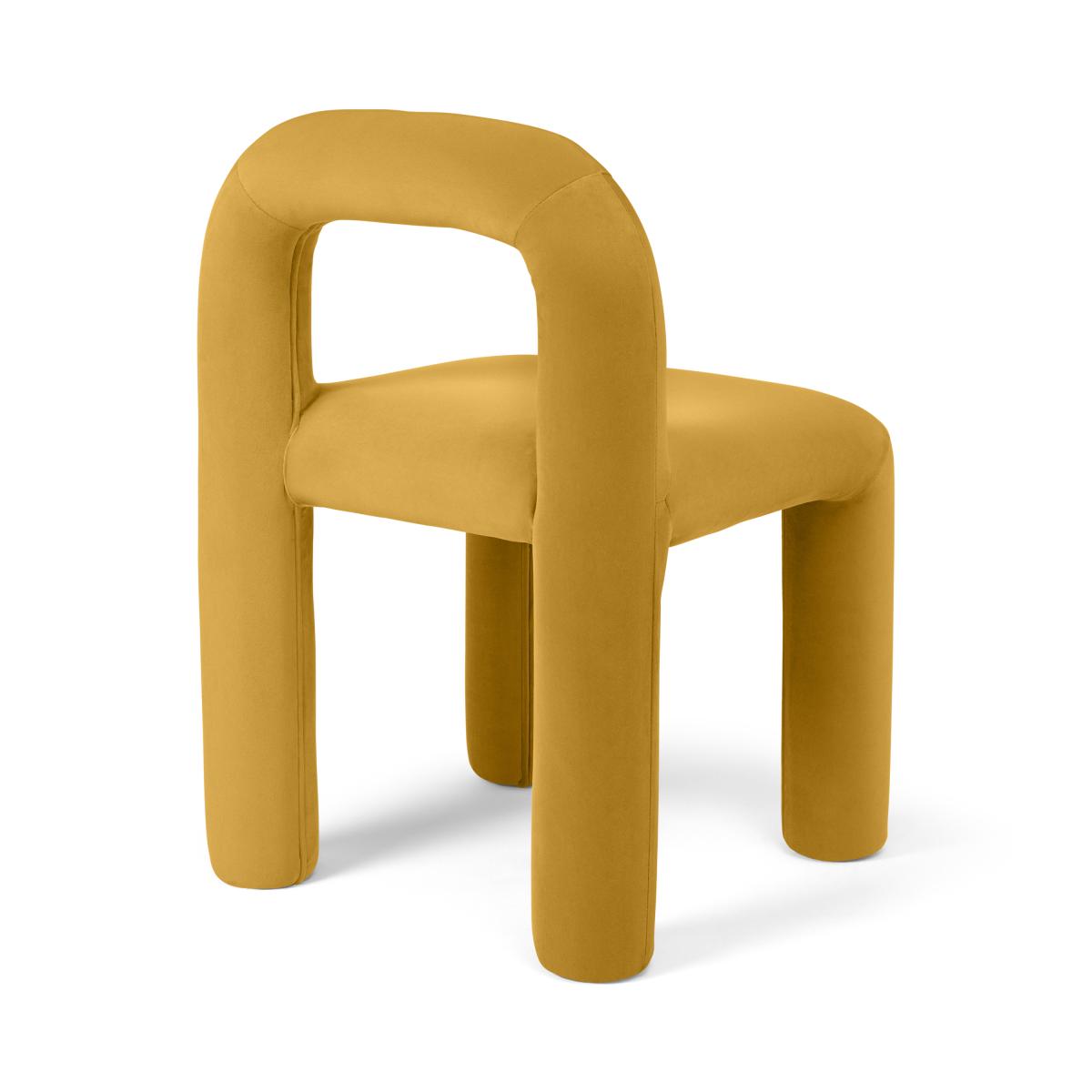 Cyla Dining Chair, Vintage Ochre Recycled Velvet – image 11