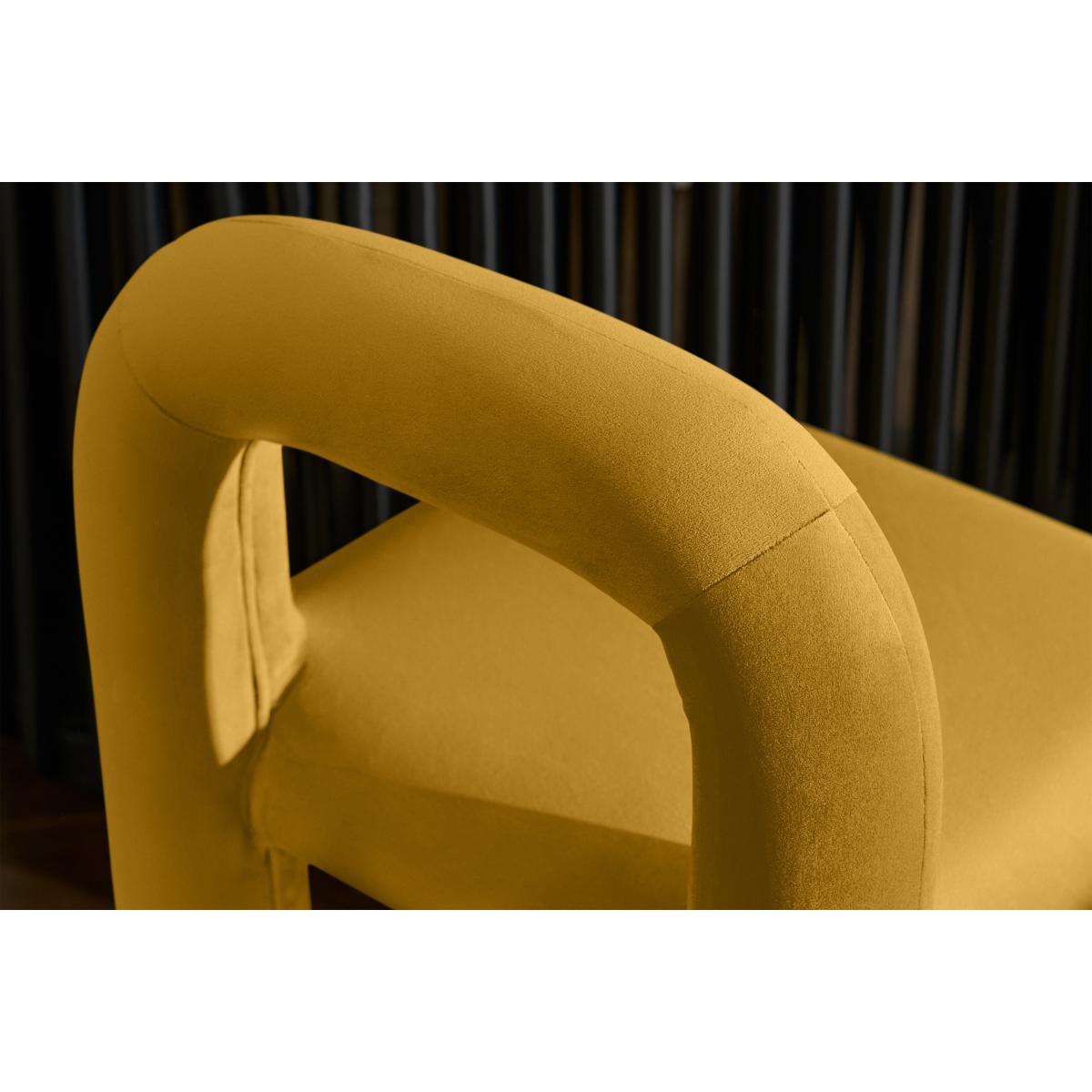 Cyla Dining Chair, Vintage Ochre Recycled Velvet – image 5
