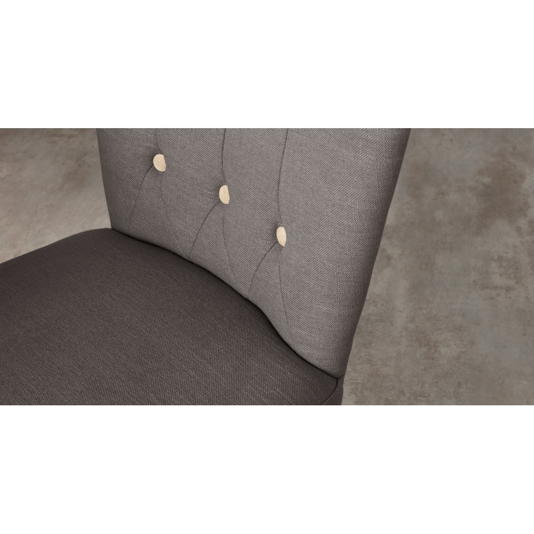 Charley - Set of 2 Charley Dining Chairs, Graphite Grey and Oak – image 4