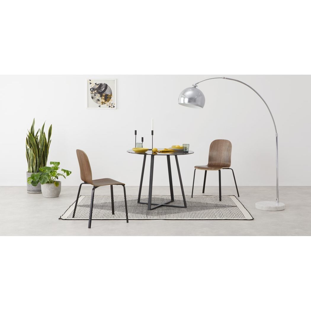 Universal - Set of 2 Universal Dining Chairs, Walnut and Black – image 4