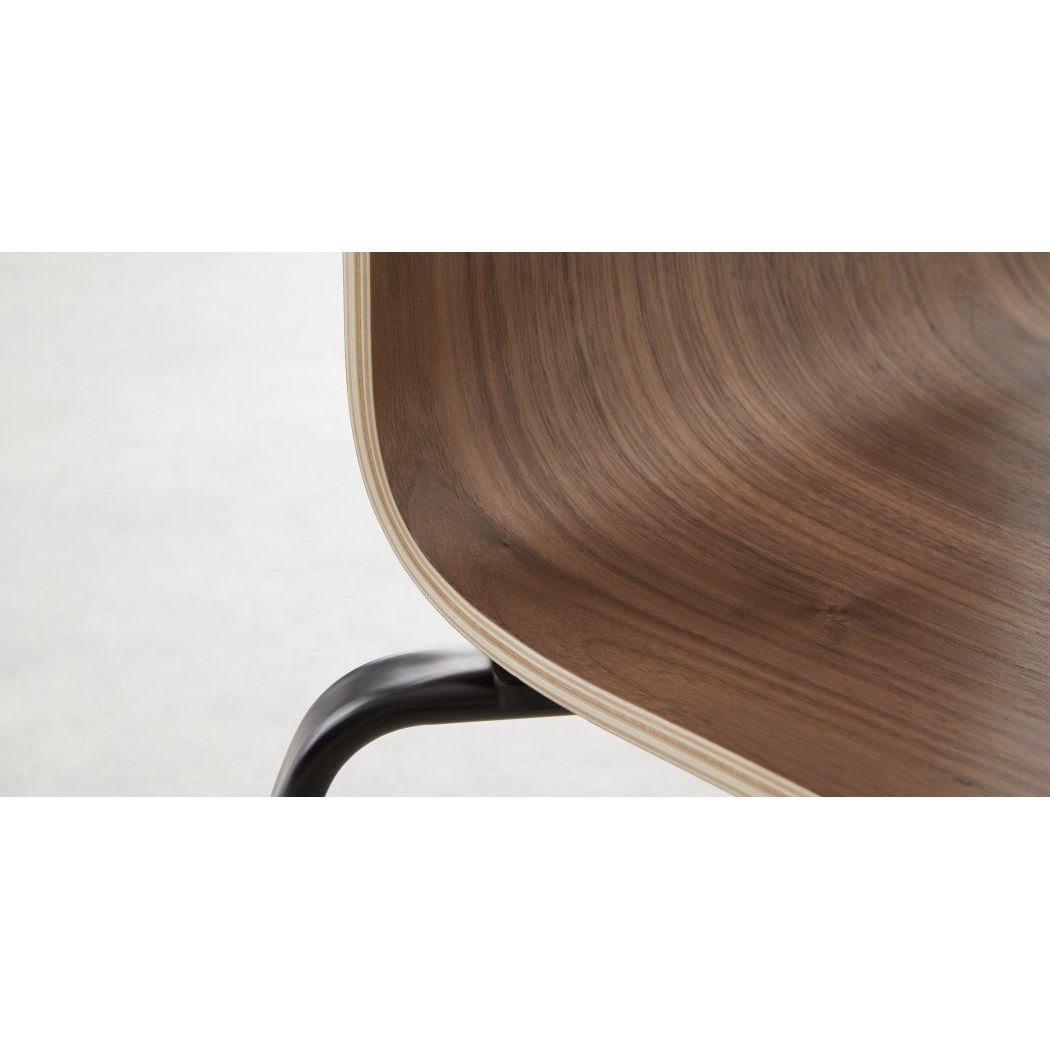 Universal - Set of 2 Universal Dining Chairs, Walnut and Black – image 6