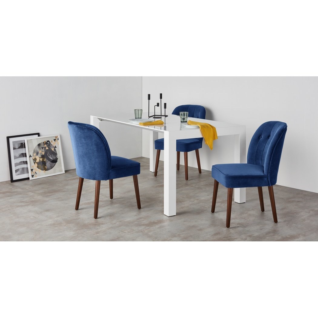 Margot - Set of 2 Margot Dining Chairs, Electric Blue Velvet – image 2