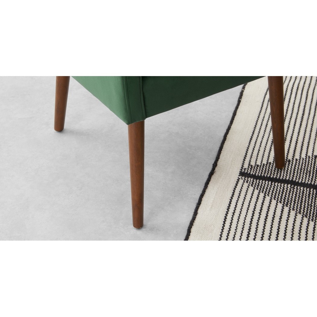 Higgs - Set of 2 Higgs Dining Chairs, Pine Green Velvet – image 3