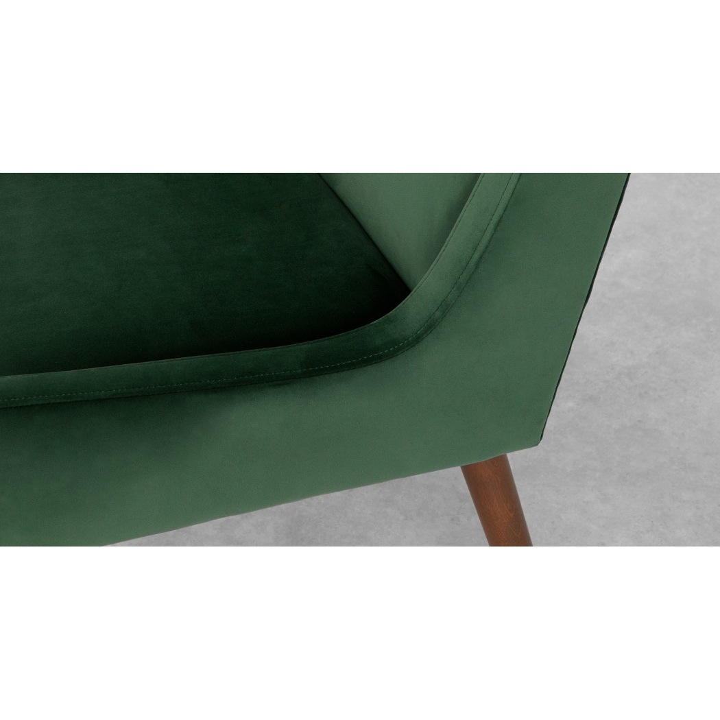 Higgs - Set of 2 Higgs Dining Chairs, Pine Green Velvet – image 4