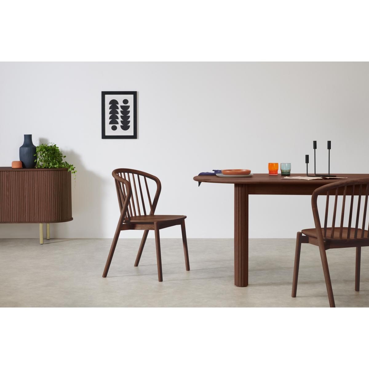 Tacoma Set of 2 Dining Chairs, Walnut – image 3