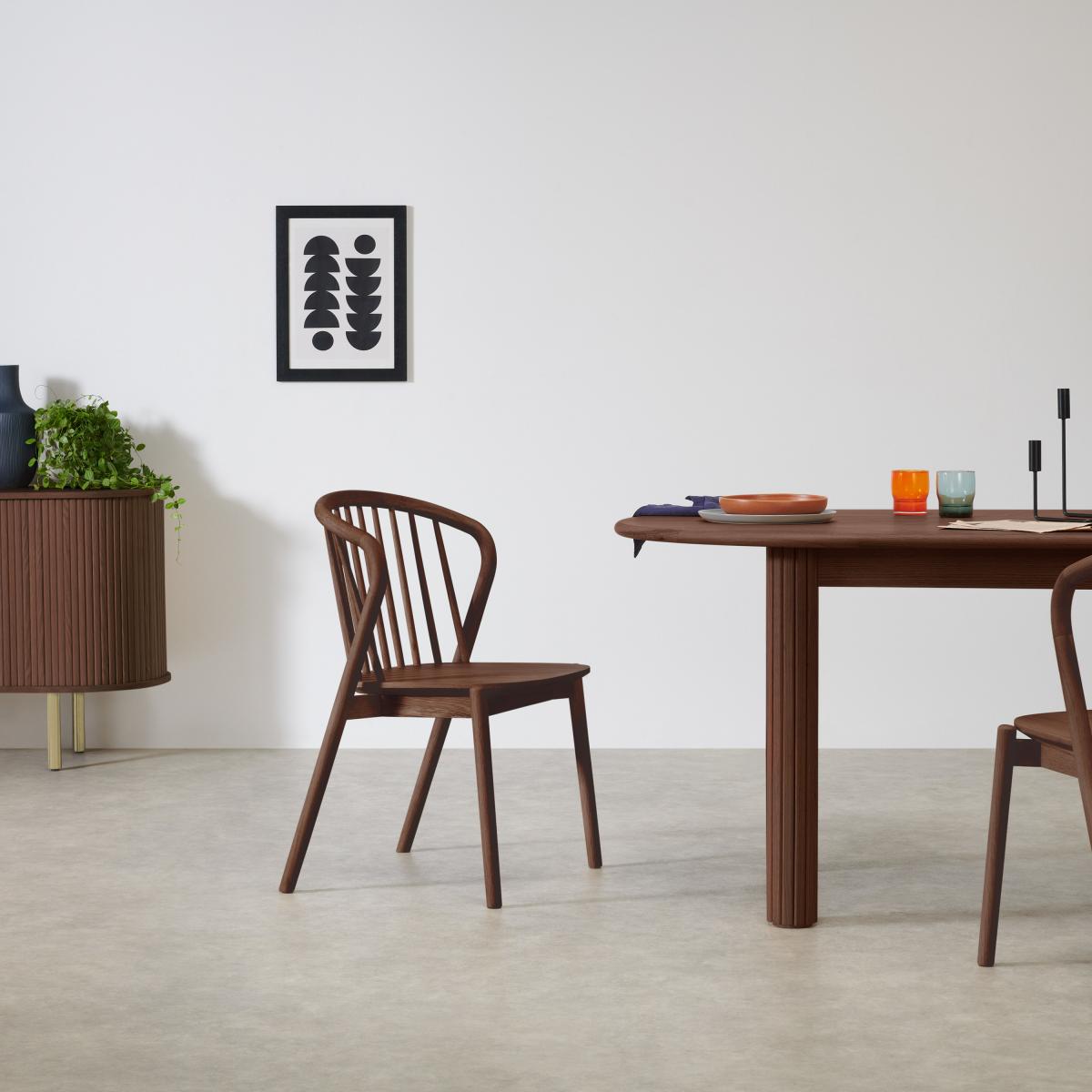 Tacoma Set of 2 Dining Chairs, Walnut – image 8