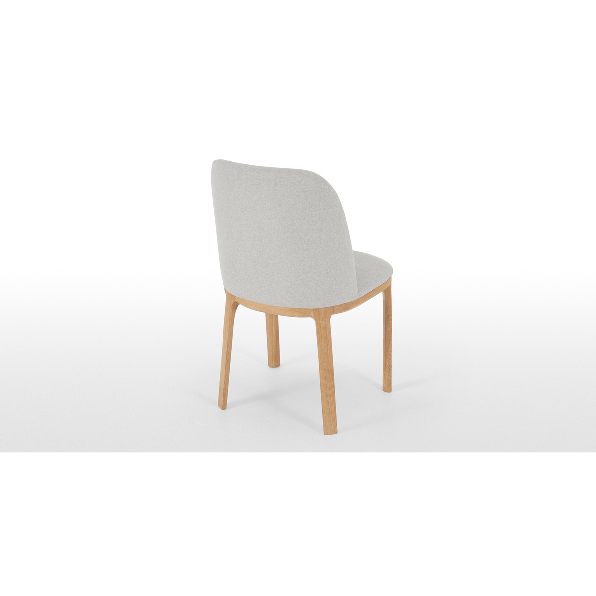 Set of 2 Nuno Dining Chairs, Oak and Hail Grey – image 5