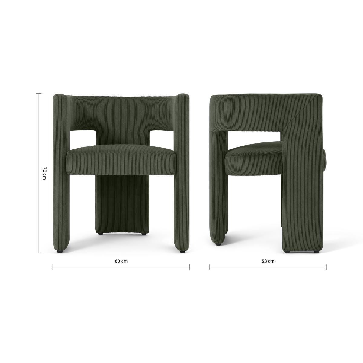 Kalaspel Dining Chair, Sage Corduroy Velvet – image 8