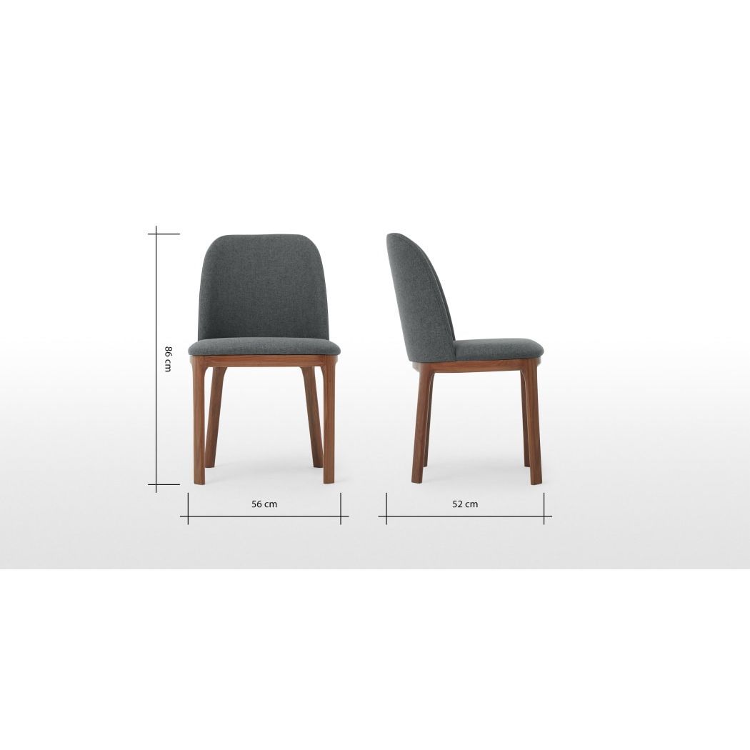 Nuno - Set of 2 Nuno Dining Chairs, Walnut – image 6
