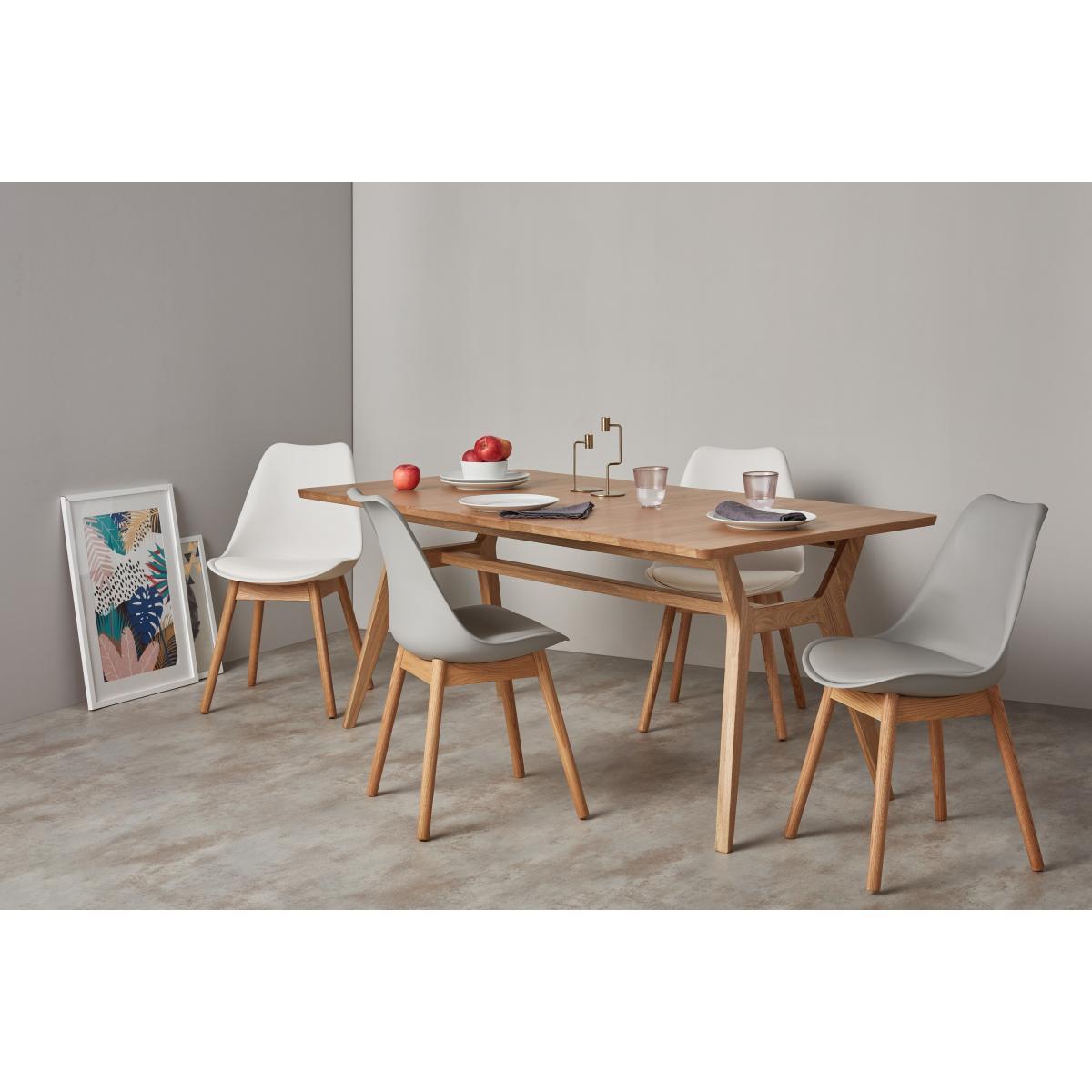 Set of 2 Thelma Dining Chairs, Oak and Grey – image 3