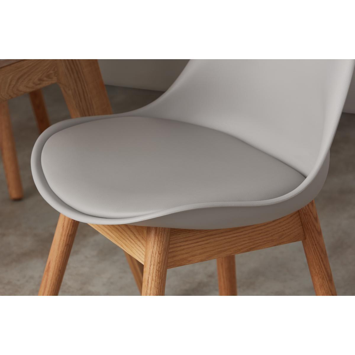Set of 2 Thelma Dining Chairs, Oak and Grey – image 6