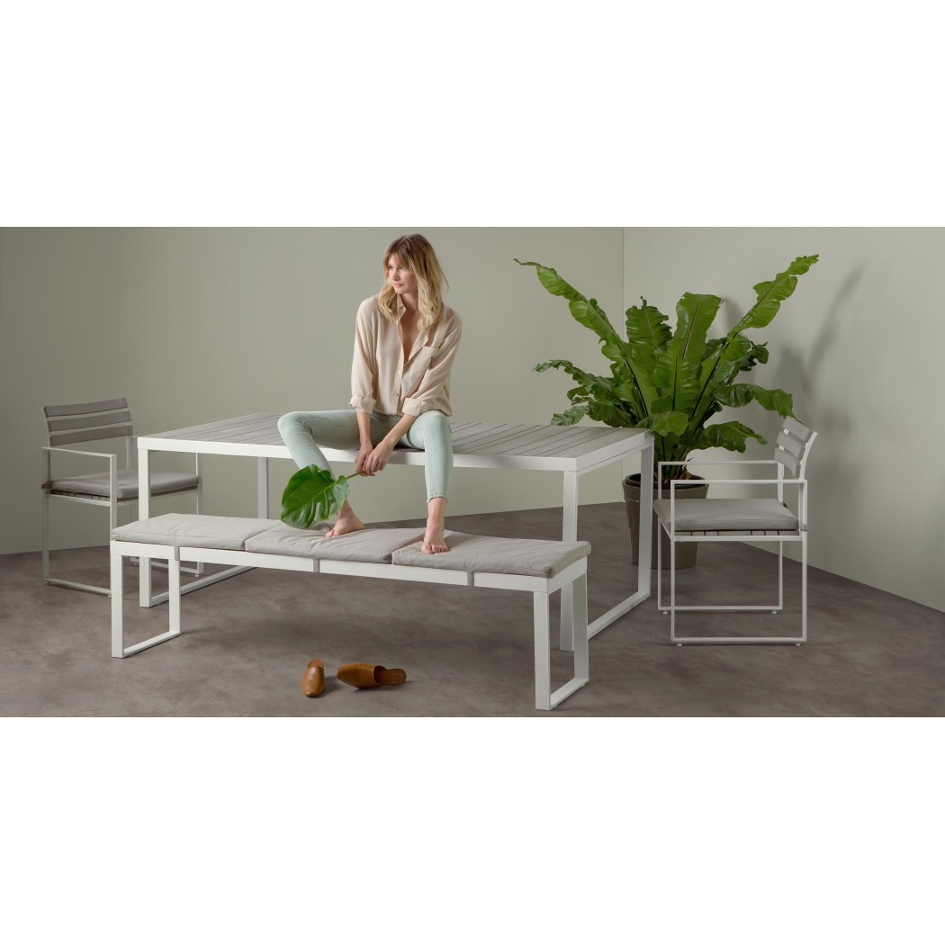 Catania - Catania set of 2 Garden Dining Chairs, White And Polywood – image 2