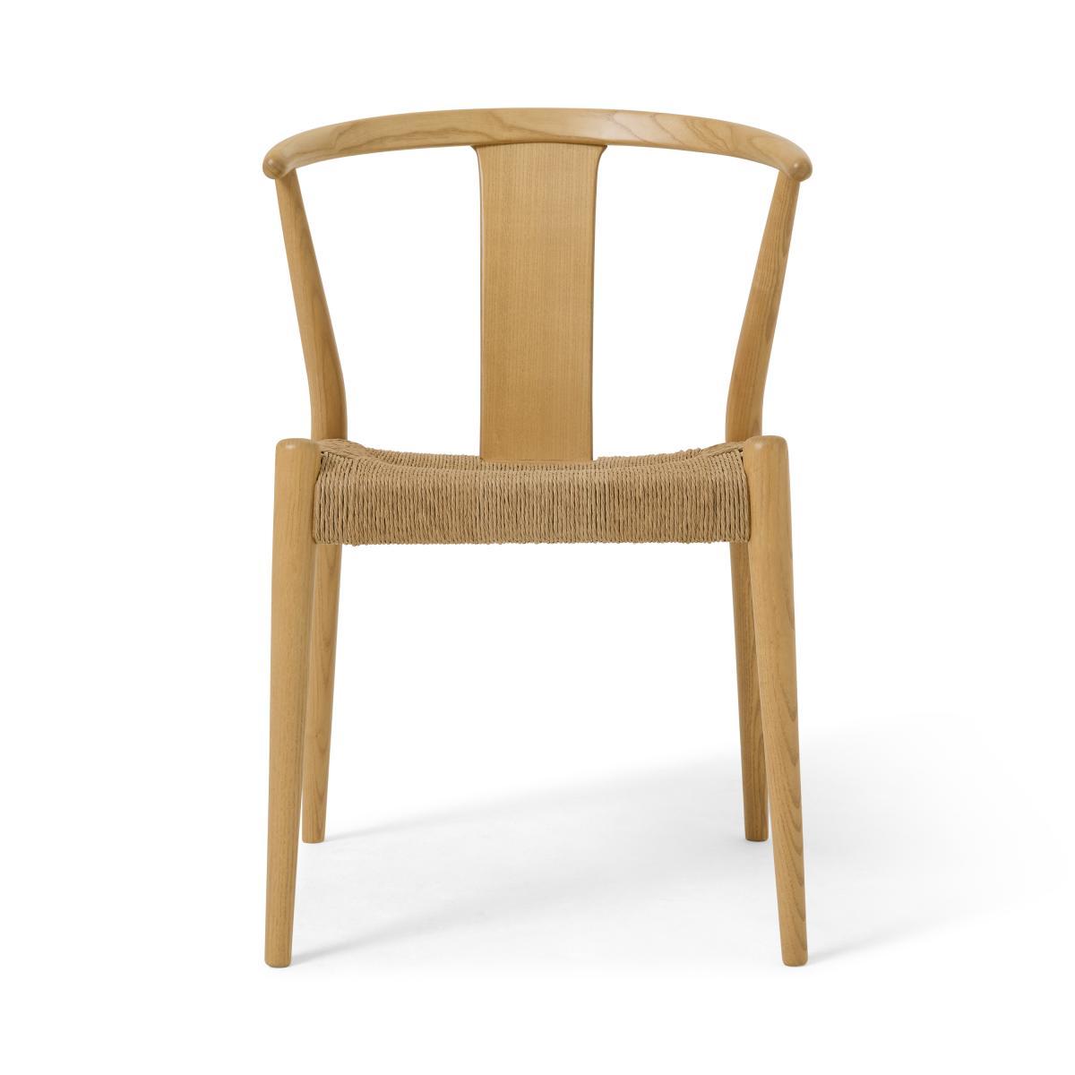Abbon Woven Dining Chair, Oak Finish – image 2
