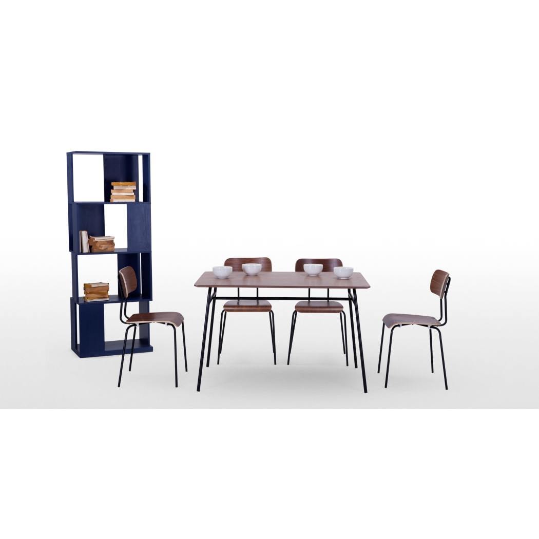 Haywood - Set of 4 Haywood Dining Chairs, Walnut and Black – image 2