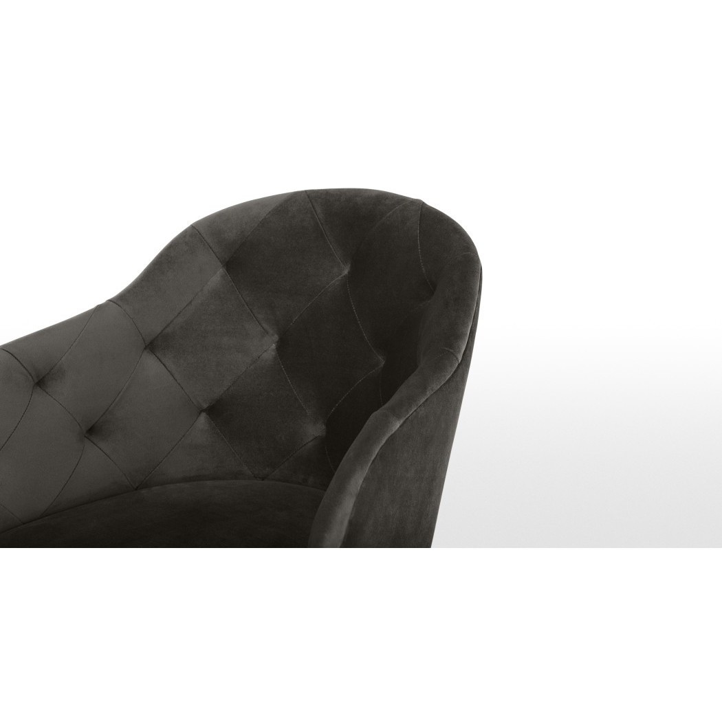 Clarris - Set of 2 Clarris High Back Carver Chairs, Otter Grey Velvet – image 4