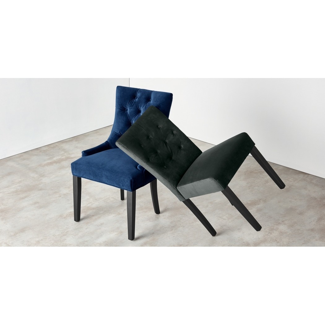 Flynn - Set of 2 Flynn Dining Chairs, Midnight Grey Velvet – image 3