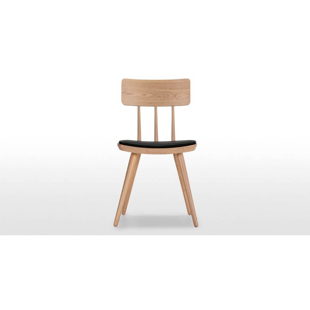 Kitson - Set of 2 Kitson Dining Chairs, Natural Ash and Black – image 3