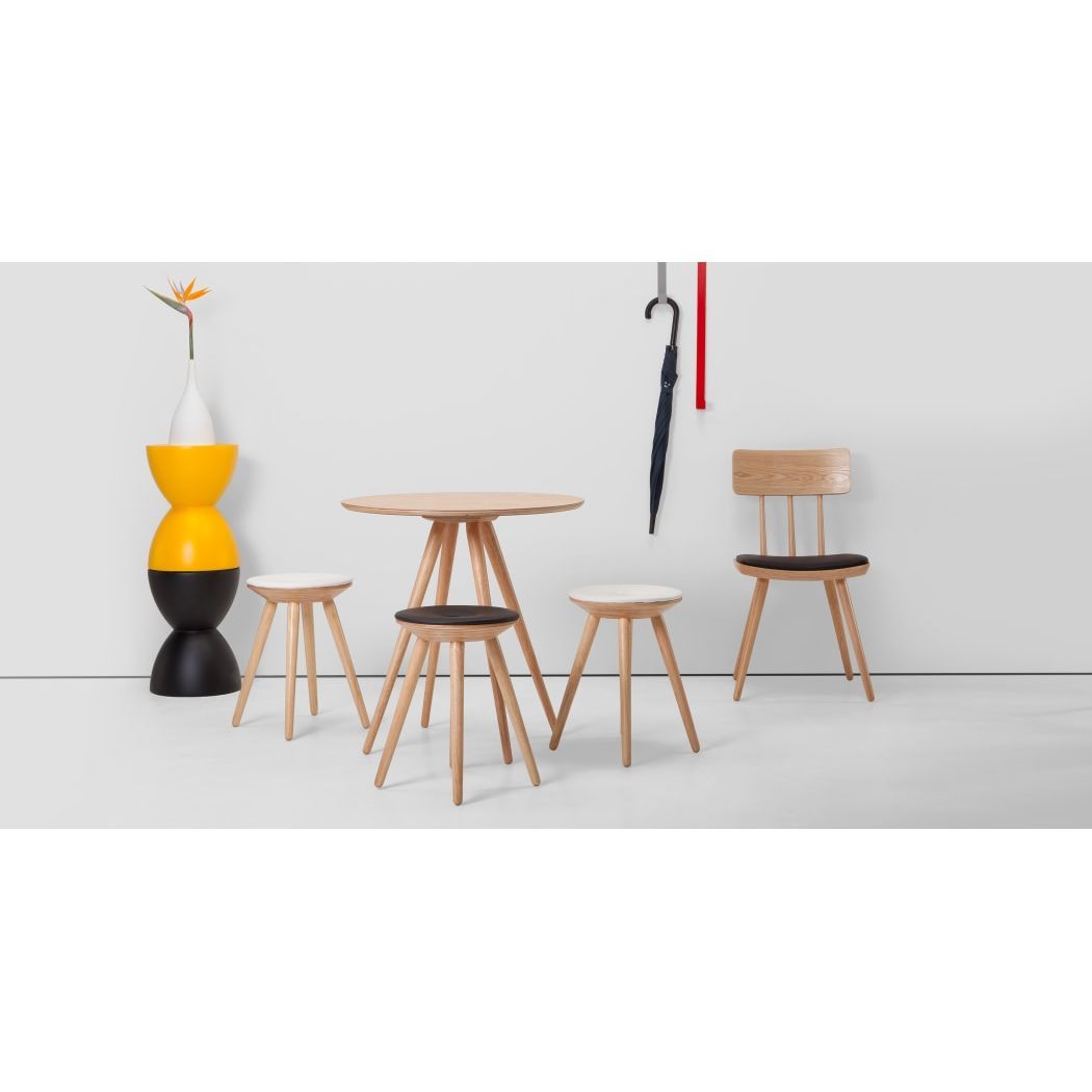 Kitson - Set of 2 Kitson Dining Chairs, Natural Ash and Black – image 5