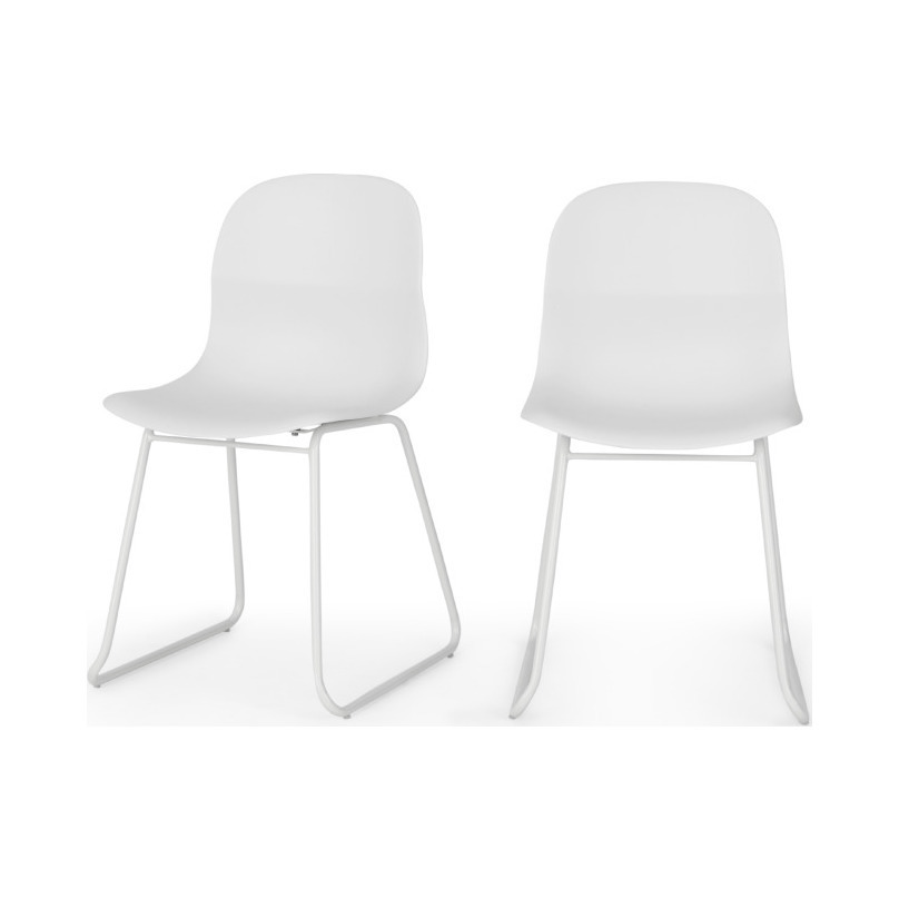 Farah - MADE Essentials Set of 2 Farah Dining Chairs, White – image 1