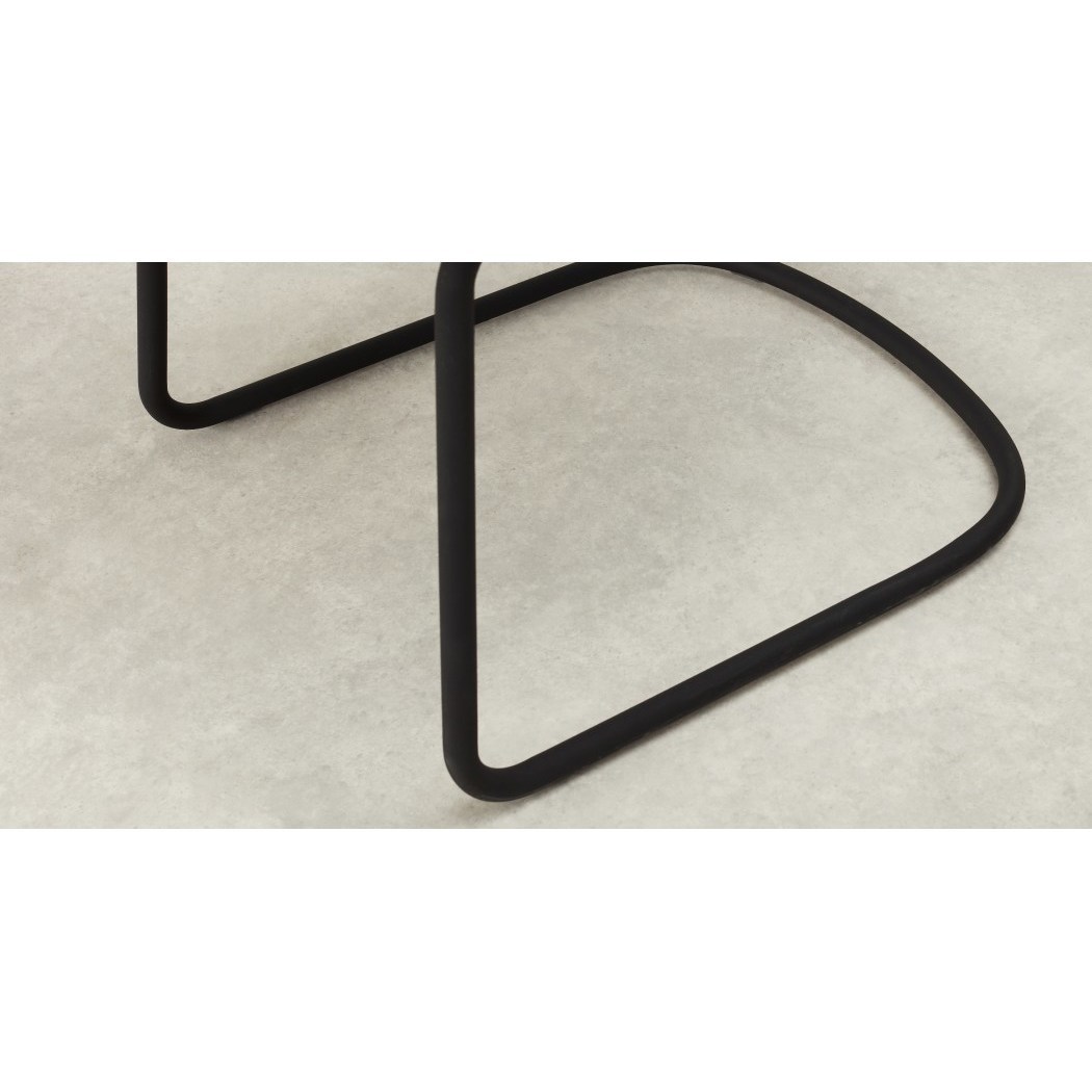 Cata - Set of 2 Cata Cantilever Dining Chairs, Quilted Marl Grey – image 4