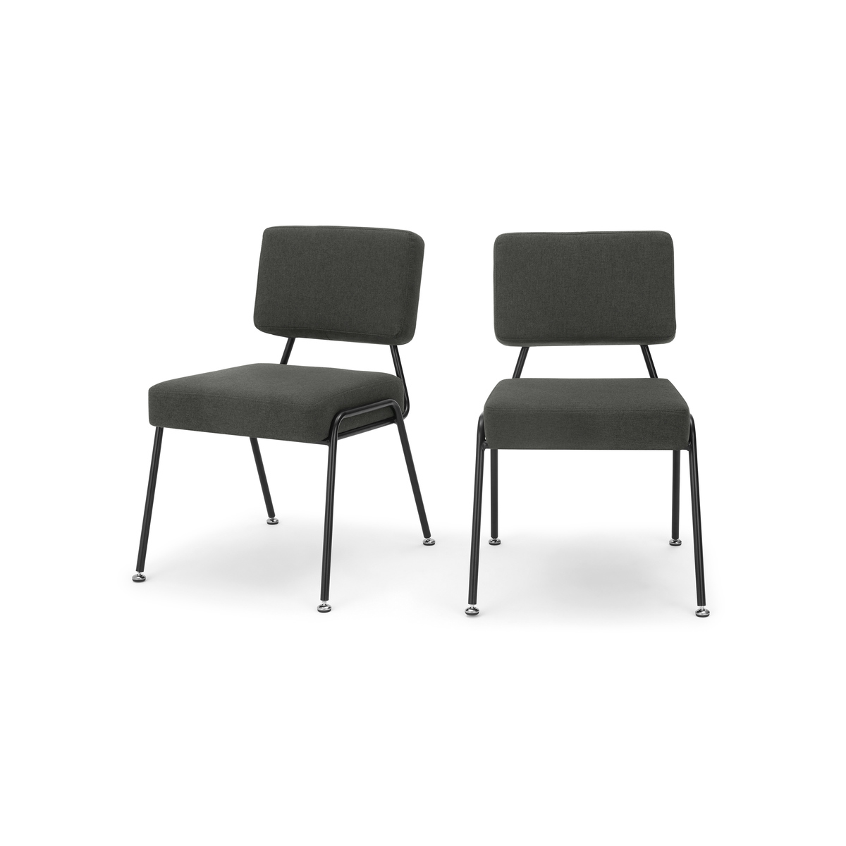 Set of 2 Knox dining chairs, Soot Grey – image 2