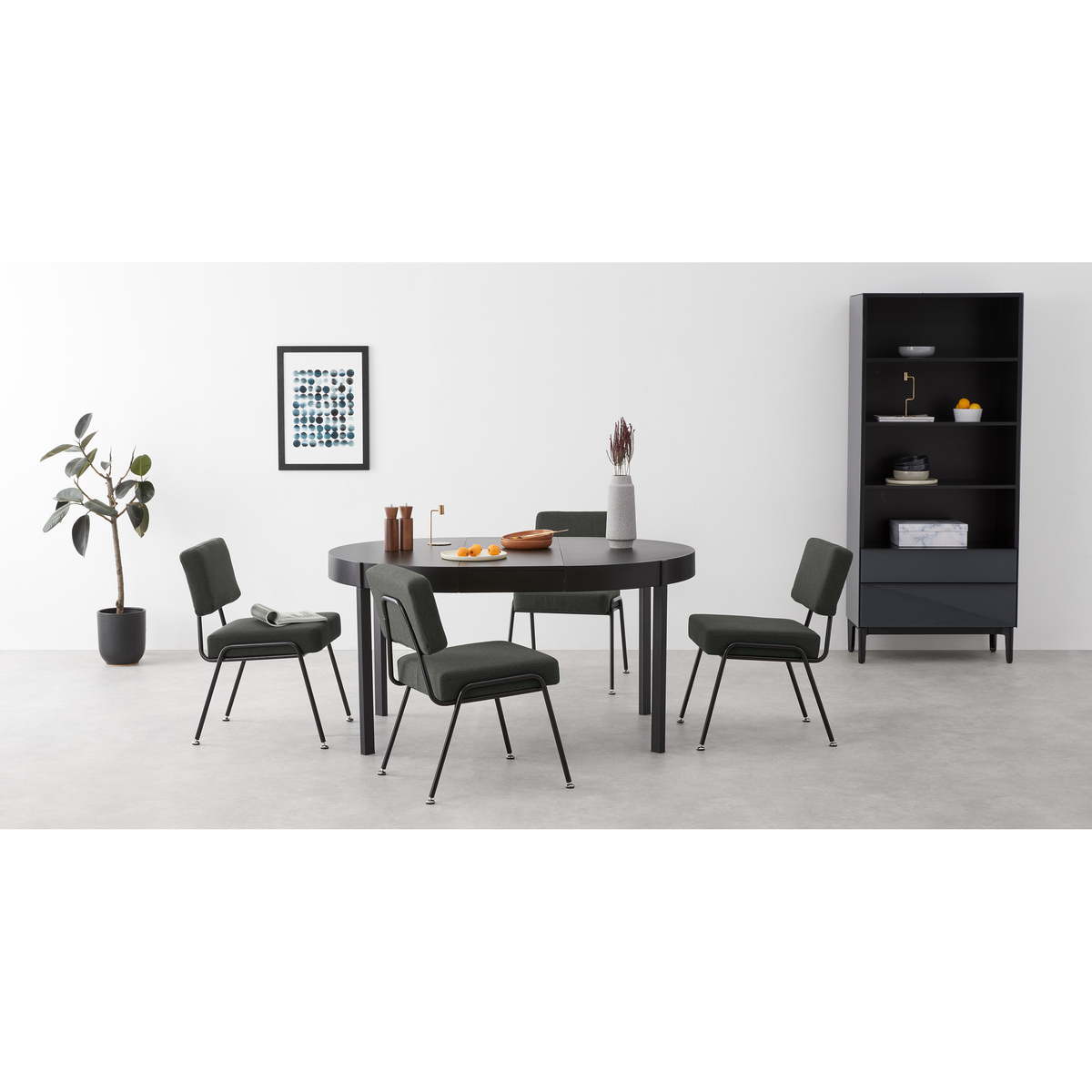 Set of 2 Knox dining chairs, Soot Grey – image 3