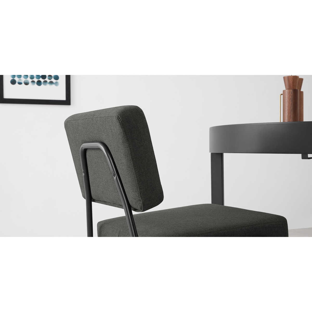 Set of 2 Knox dining chairs, Soot Grey – image 4