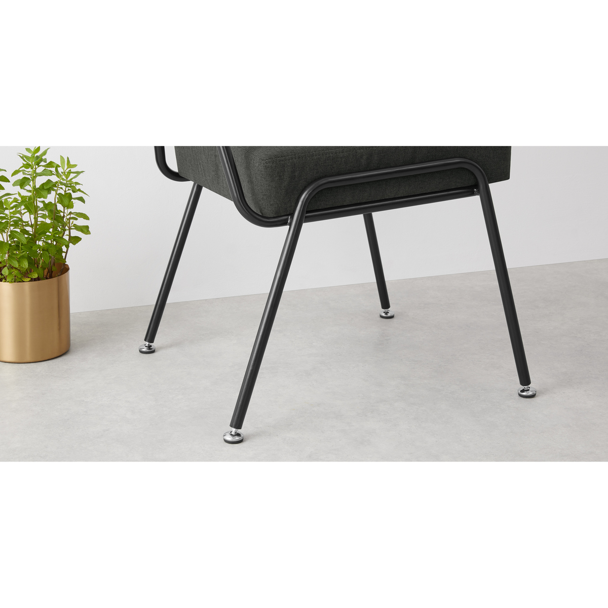 Set of 2 Knox dining chairs, Soot Grey – image 6