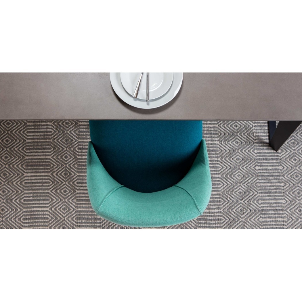 Lule - Set of 2 Lule Dining Chairs. Mineral Blue and Emerald Green – image 4