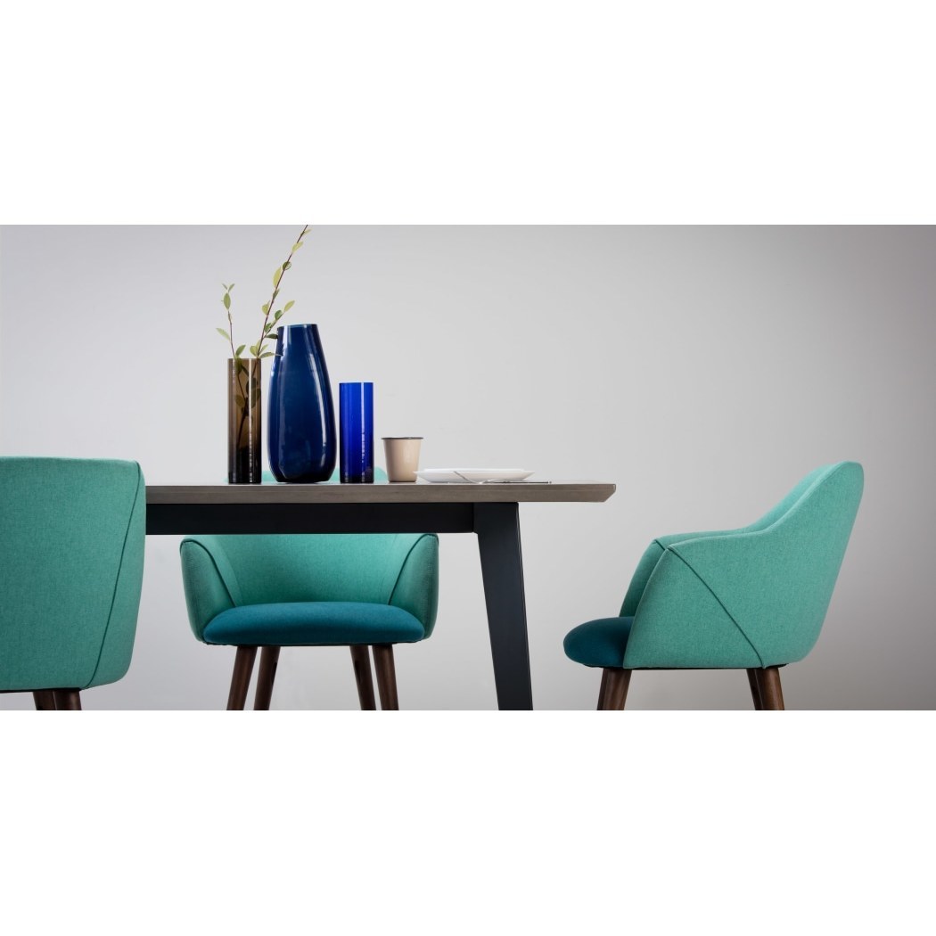 Lule - Set of 2 Lule Dining Chairs. Mineral Blue and Emerald Green – image 5
