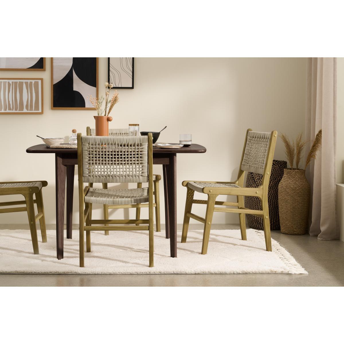 Modica Dining Chair, Rattan & Natural – image 4