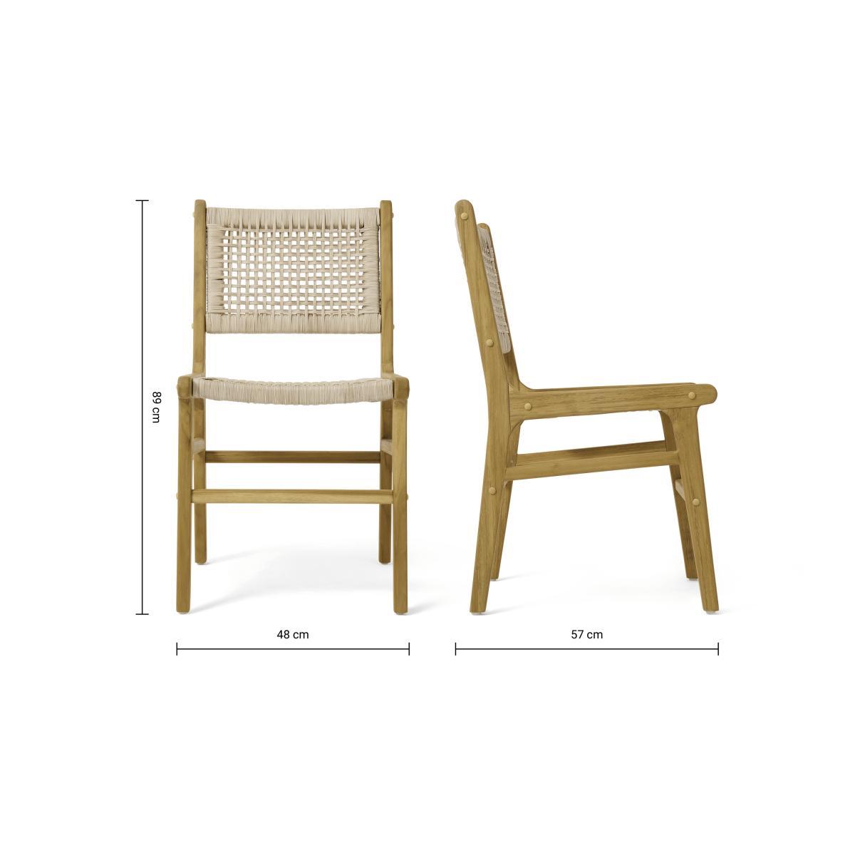 Modica Dining Chair, Rattan & Natural – image 8