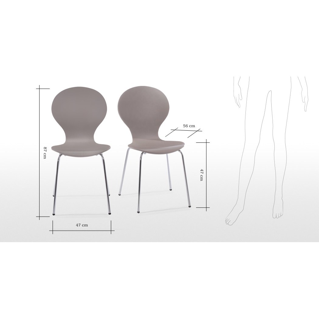 Kitsch - Set of 2 Kitsch Dining Chairs, Willow Grey – image 7