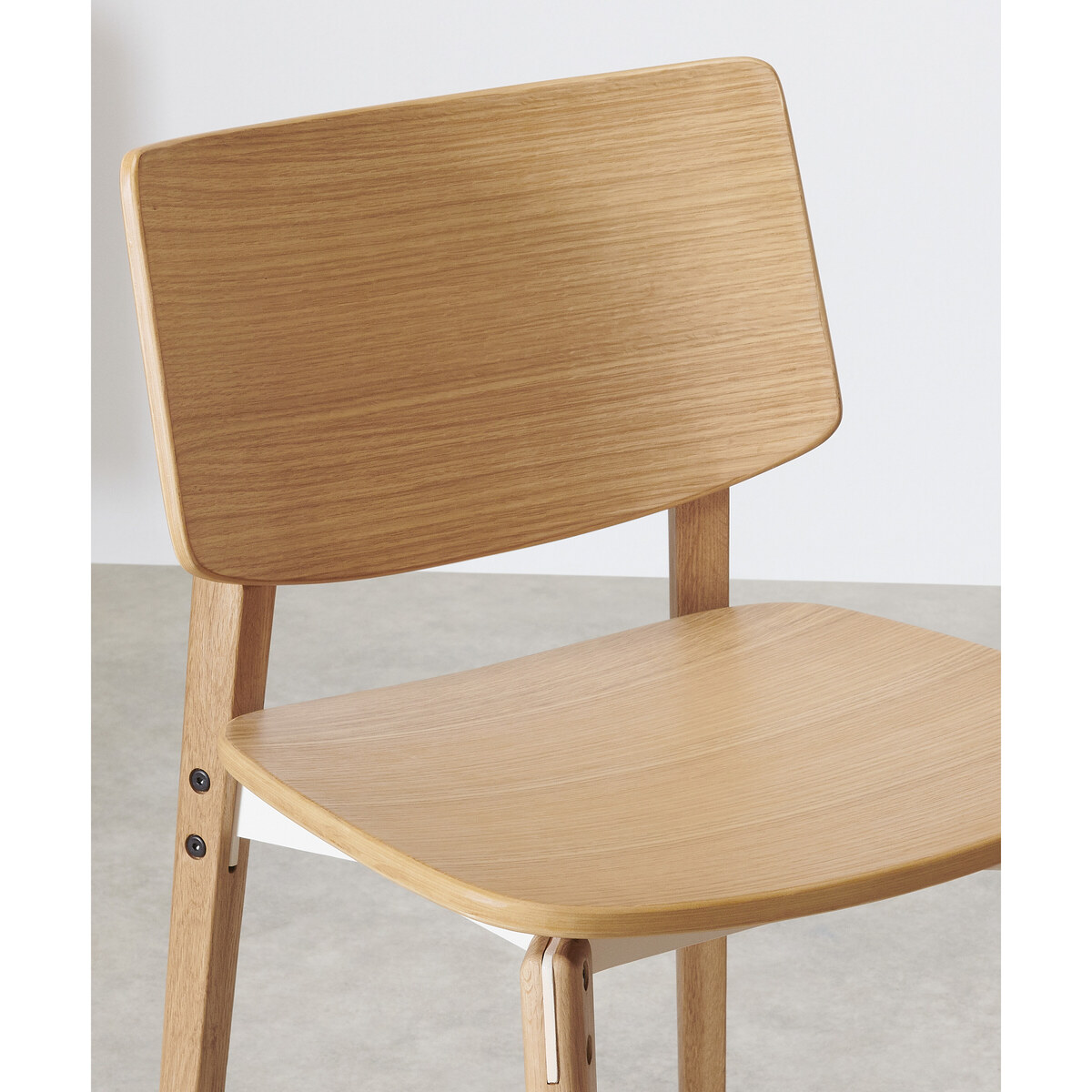 Mellor Set of 2 Dining Chairs, Oak & Textured White – image 6
