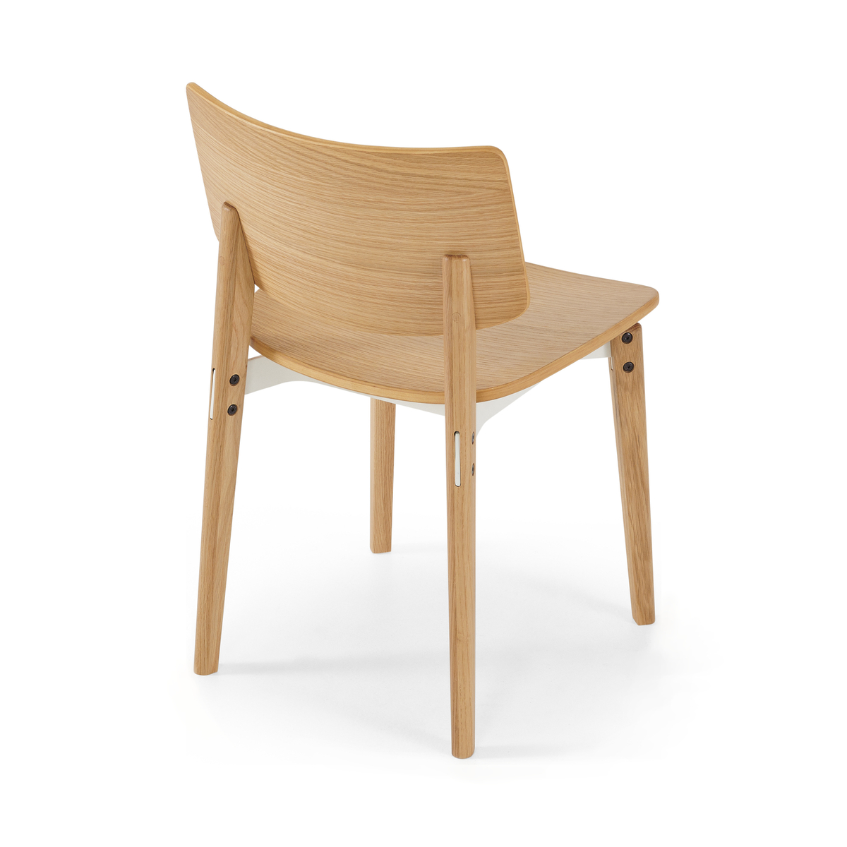 Mellor Set of 2 Dining Chairs, Oak & Textured White – image 2